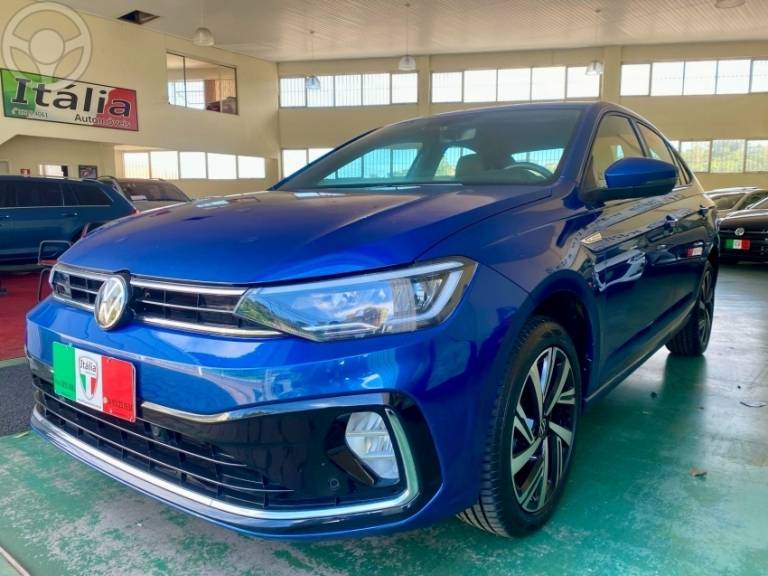 VOLKSWAGEN - VIRTUS 1.0 200 TSI HIGHLINE AUTOMÁTICO - 2023/2024 - AZUL - R$ 119.900,00